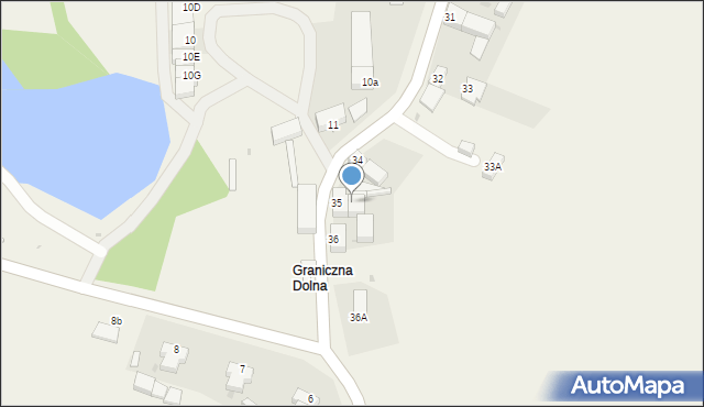 Graniczna, Graniczna, 35a, mapa Graniczna