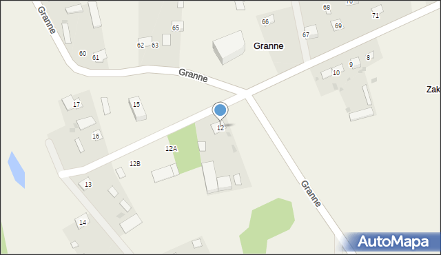 Granne, Granne, 12, mapa Granne