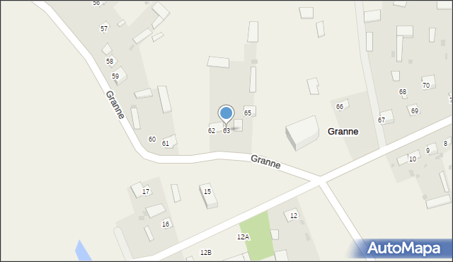 Granne, Granne, 63, mapa Granne