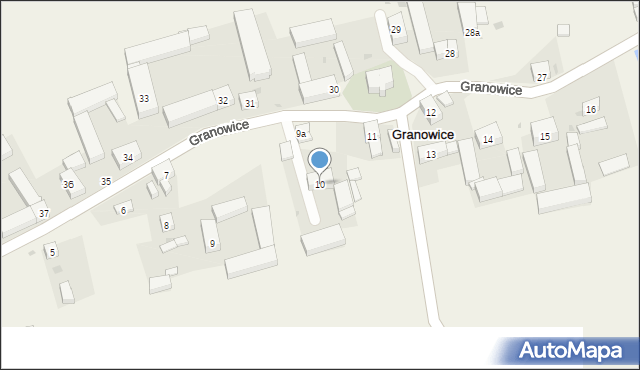 Granowice, Granowice, 10, mapa Granowice