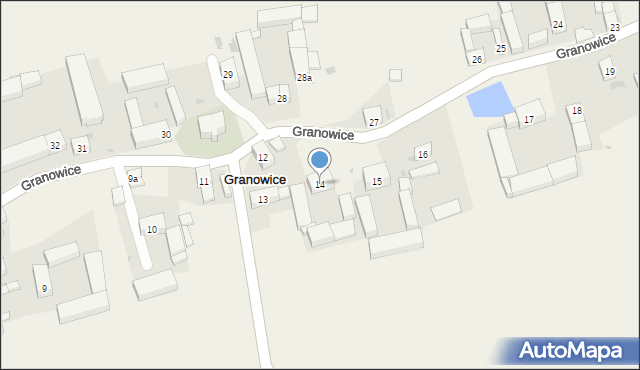 Granowice, Granowice, 14, mapa Granowice