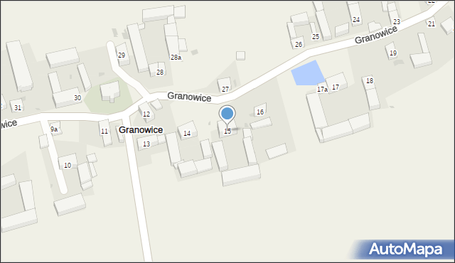 Granowice, Granowice, 15, mapa Granowice