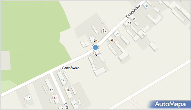 Granówko, Granówko, 24, mapa Granówko