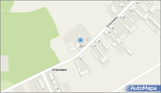 Granówko, Granówko, 29A, mapa Granówko