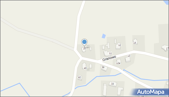 Granowo, Granowo, 10, mapa Granowo