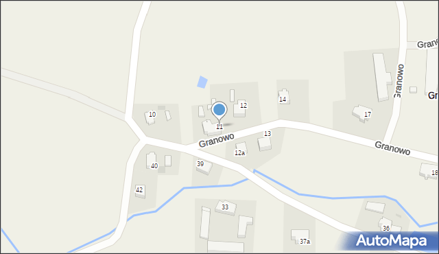 Granowo, Granowo, 11, mapa Granowo