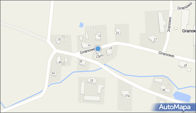 Granowo, Granowo, 12a, mapa Granowo