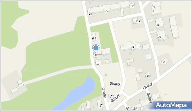 Grąsy, Grąsy, 18/1, mapa Grąsy