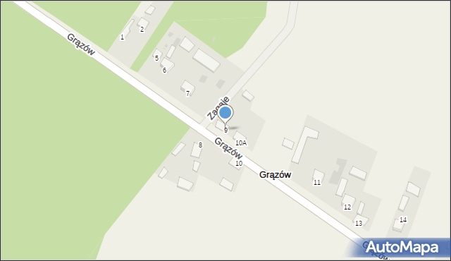 Grązów, Grązów, 9, mapa Grązów