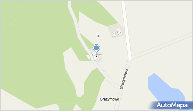 Grazymowo, Grazymowo, 1, mapa Grazymowo