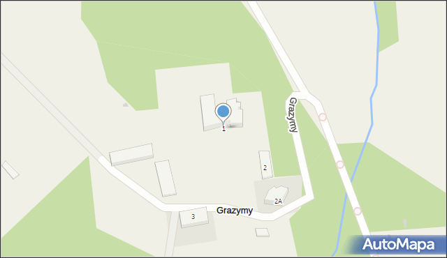 Grazymy, Grazymy, 1, mapa Grazymy