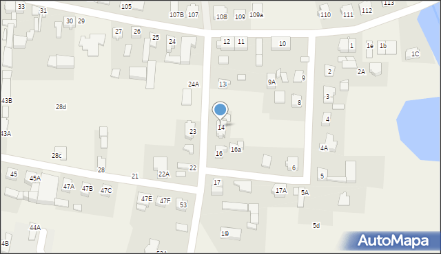 Grębanin, Grębanin, 14, mapa Grębanin