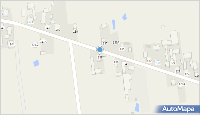 Grębień, Grębień, 138, mapa Grębień