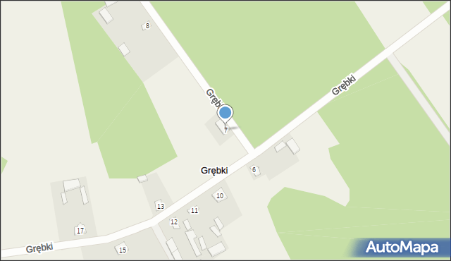 Grębki, Grębki, 7, mapa Grębki