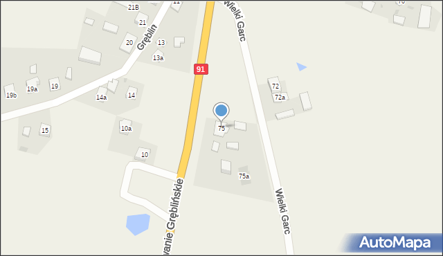 Gręblin, Gręblin, 75, mapa Gręblin