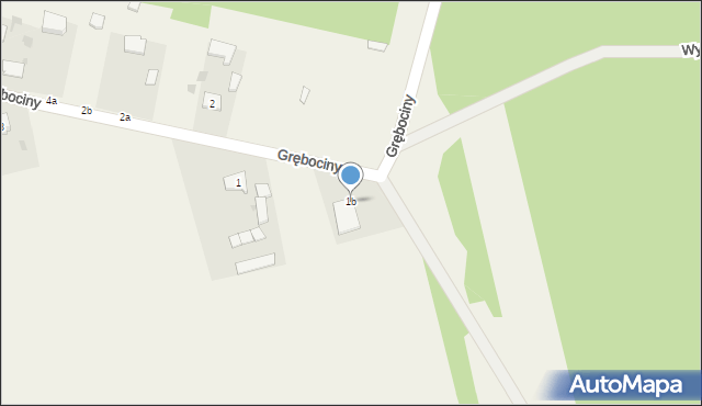 Grębociny, Grębociny, 1b, mapa Grębociny