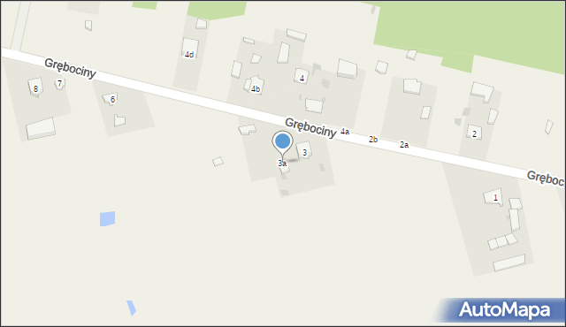 Grębociny, Grębociny, 3a, mapa Grębociny