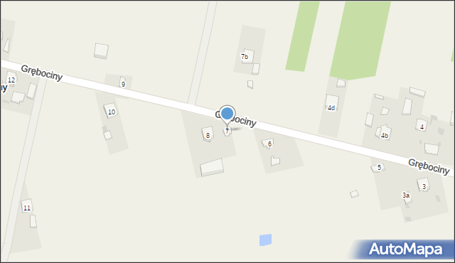 Grębociny, Grębociny, 7, mapa Grębociny