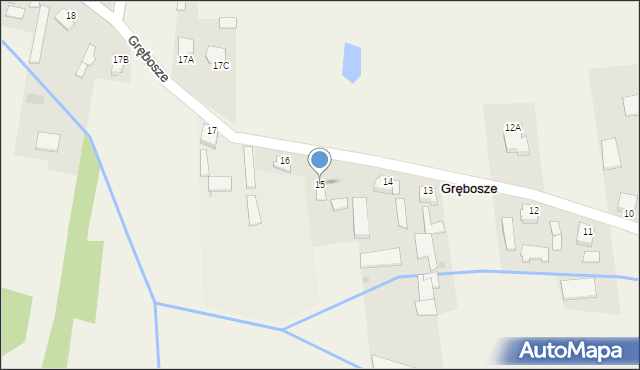 Grębosze, Grębosze, 15, mapa Grębosze