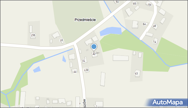 Gręboszów, Gręboszów, 42, mapa Gręboszów