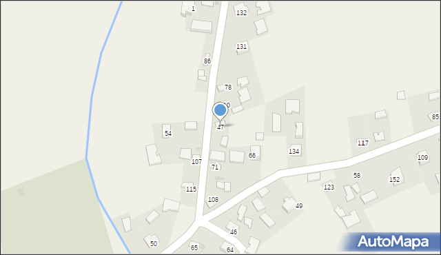 Gręboszów, Gręboszów, 47, mapa Gręboszów