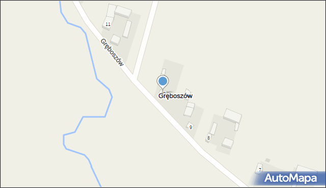 Gręboszów, Gręboszów, 10, mapa Gręboszów