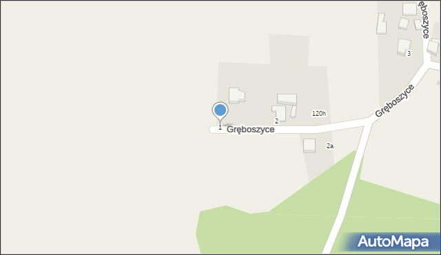 Gręboszyce, Gręboszyce, 1, mapa Gręboszyce