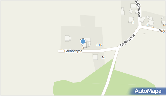 Gręboszyce, Gręboszyce, 2, mapa Gręboszyce