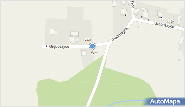 Gręboszyce, Gręboszyce, 2a, mapa Gręboszyce