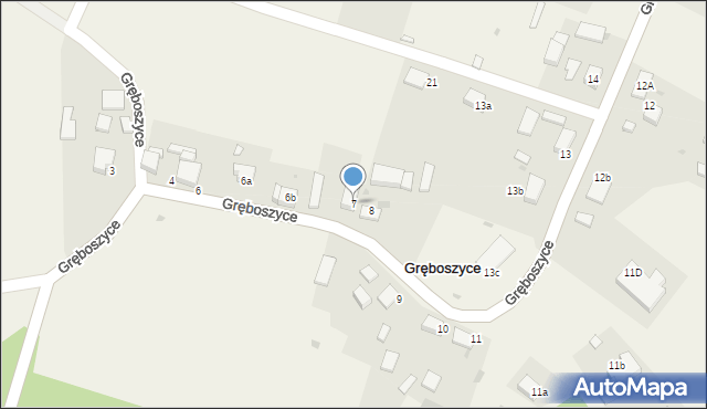 Gręboszyce, Gręboszyce, 7, mapa Gręboszyce