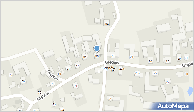 Grębów, Grębów, 65, mapa Grębów