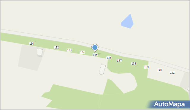 Grębowo, Grębowo, 135, mapa Grębowo