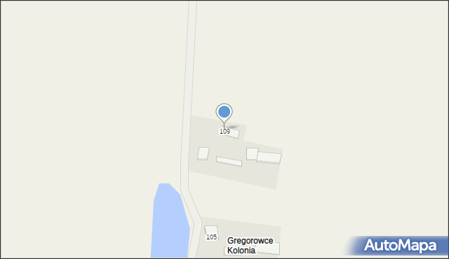 Gregorowce, Gregorowce, 118, mapa Gregorowce