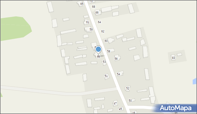 Gregorowce, Gregorowce, 55, mapa Gregorowce