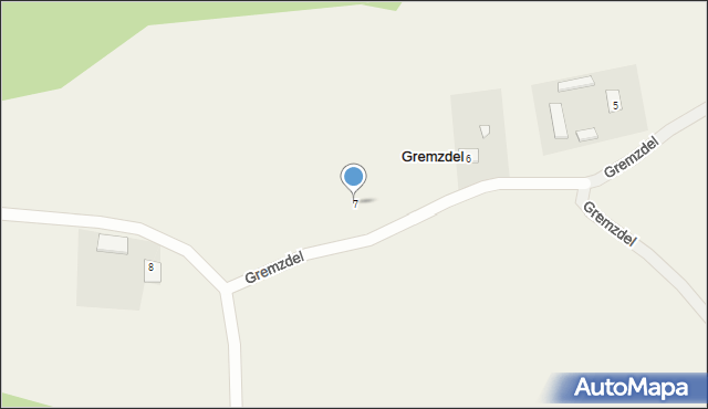 Gremzdel, Gremzdel, 7, mapa Gremzdel