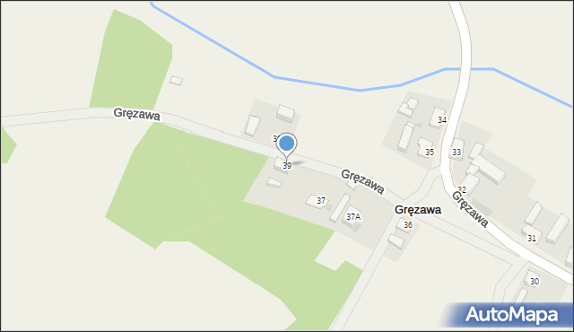 Gręzawa, Gręzawa, 39, mapa Gręzawa