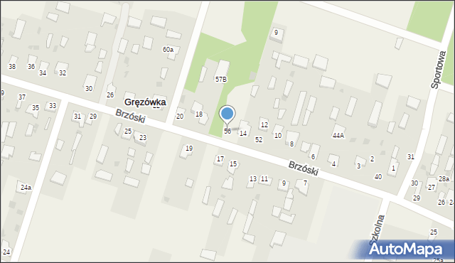 Gręzówka, Gręzówka, 56, mapa Gręzówka