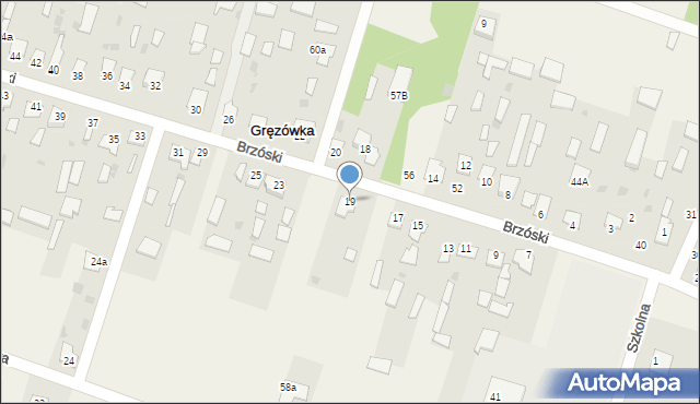 Gręzówka, Gręzówka, 58, mapa Gręzówka