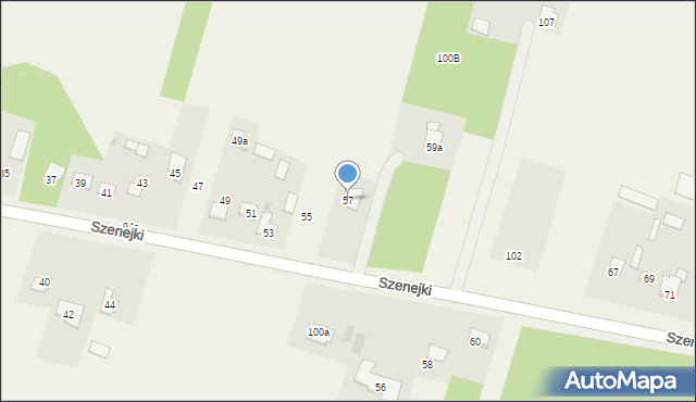 Gręzówka-Kolonia, Gręzówka-Kolonia, 100d, mapa Gręzówka-Kolonia