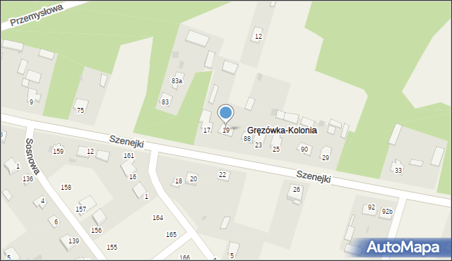 Gręzówka-Kolonia, Gręzówka-Kolonia, 86, mapa Gręzówka-Kolonia