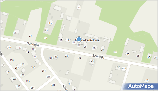 Gręzówka-Kolonia, Gręzówka-Kolonia, 88B, mapa Gręzówka-Kolonia