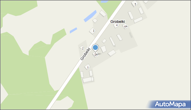 Grobelki, Grobelki, 1A, mapa Grobelki