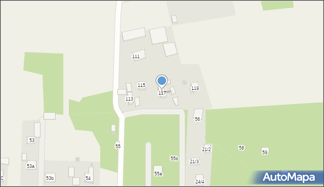 Grobice, Grobice, 117, mapa Grobice