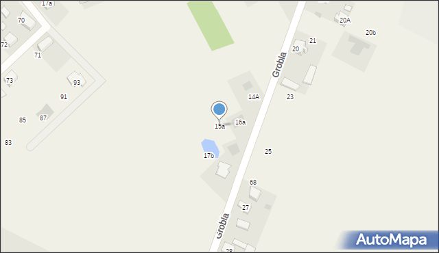 Grobla, Grobla, 15a, mapa Grobla