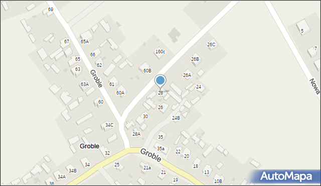 Groble, Groble, 28, mapa Groble