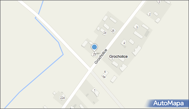 Grocholice, Grocholice, 23, mapa Grocholice