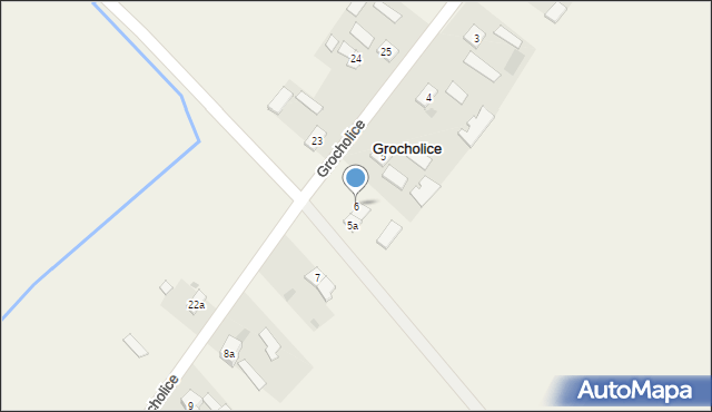 Grocholice, Grocholice, 6, mapa Grocholice