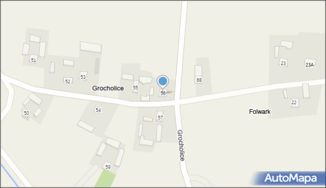 Grocholice, Grocholice, 56, mapa Grocholice