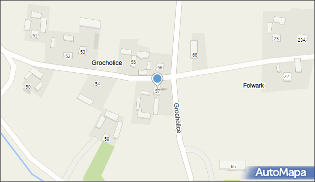 Grocholice, Grocholice, 57, mapa Grocholice