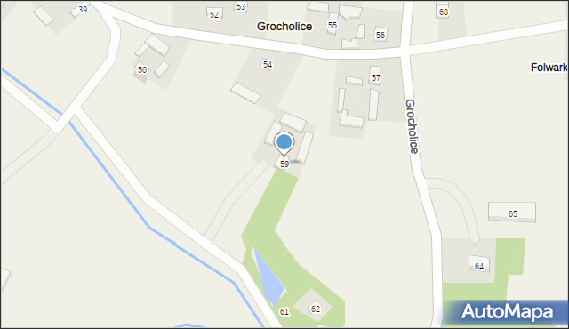 Grocholice, Grocholice, 59, mapa Grocholice